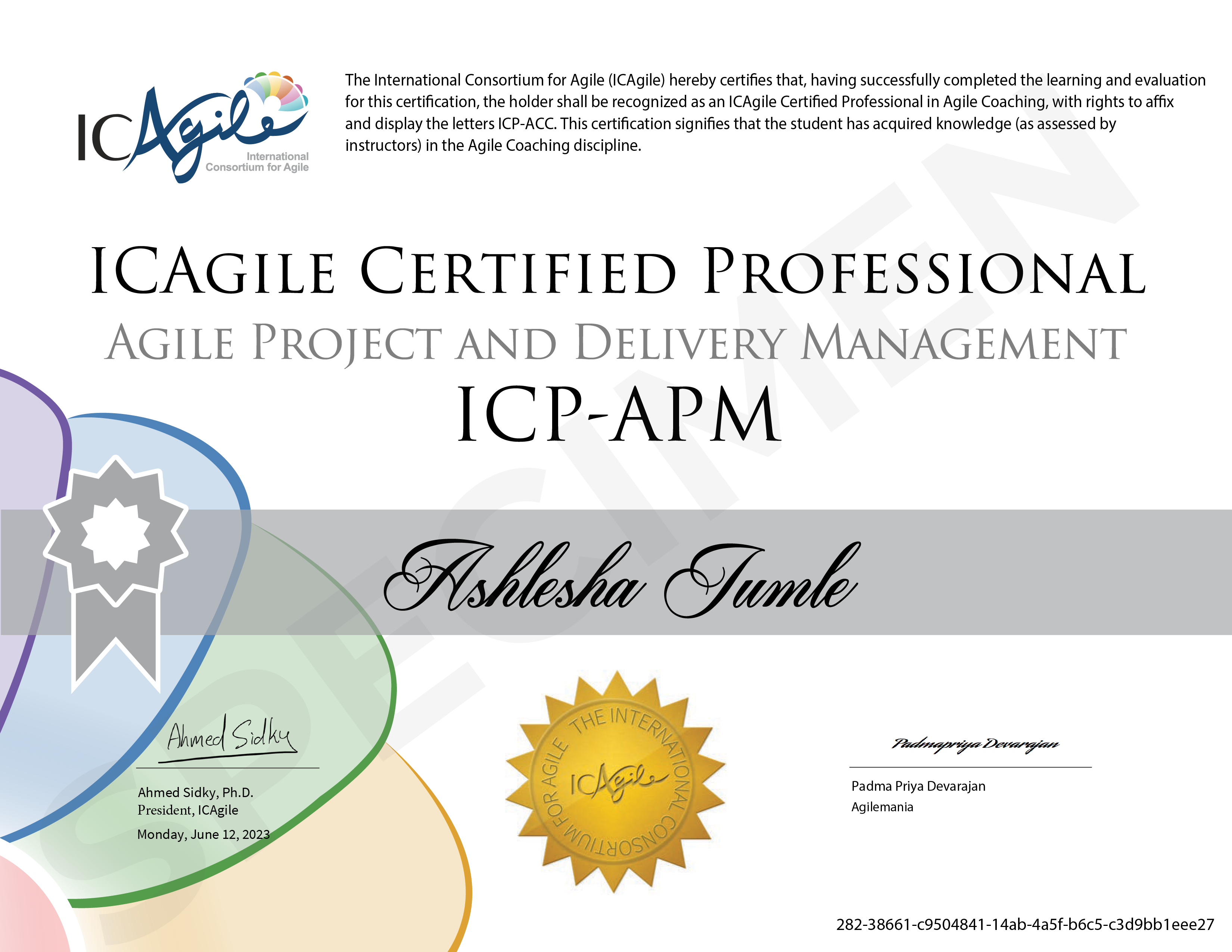 Agile Project and Delivery Management ICP APM Certification